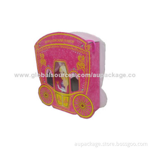 Carton box in carriage shape, for gift box, food box, cosmetic box